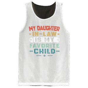 My Daughter In Law Is My Favorite Child Funny Family Gifts Mesh Reversible Basketball Jersey Tank