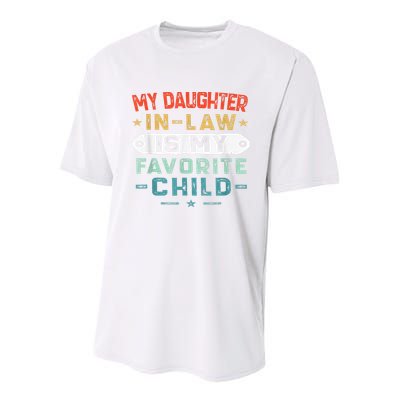 My Daughter In Law Is My Favorite Child Funny Family Gifts Youth Performance Sprint T-Shirt
