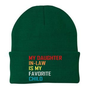 My Daughter In Law Is My Favorite Child Retro Family Humor Knit Cap Winter Beanie