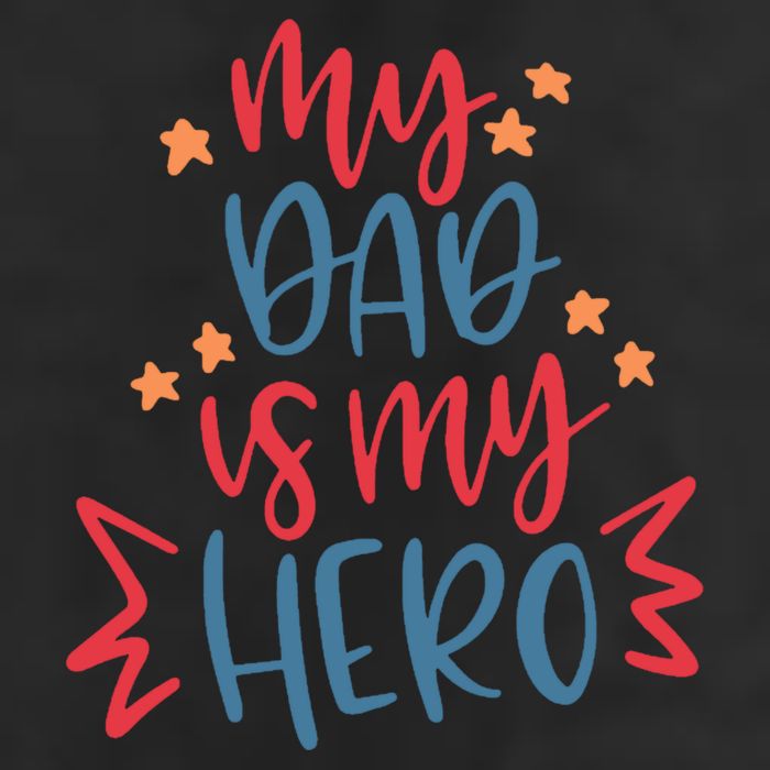 My Dad Is My Hero Cute Gift 7 Panel Mesh Trucker Snapback Hat