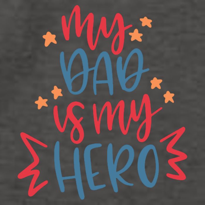 My Dad Is My Hero Cute Gift Vector Backpack