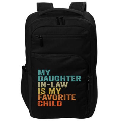 My Daughter In Law Is My Favorite Child Retro Vintage Impact Tech Backpack