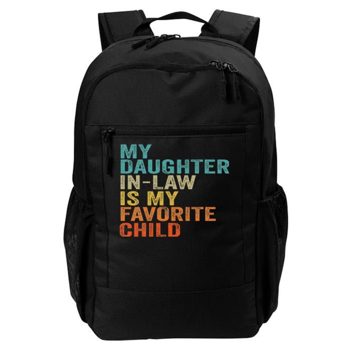 My Daughter In Law Is My Favorite Child Retro Vintage Daily Commute Backpack