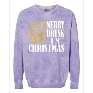 Merry Drunk I´M Christmas Beer Gift Colorblast Crewneck Sweatshirt