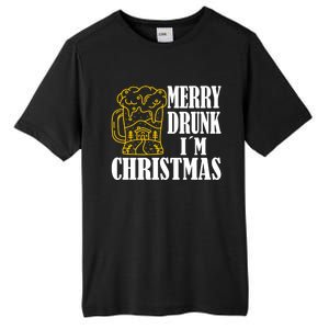 Merry Drunk I´M Christmas Beer Gift Tall Fusion ChromaSoft Performance T-Shirt