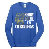 Merry Drunk I´M Christmas Beer Gift Tall Long Sleeve T-Shirt