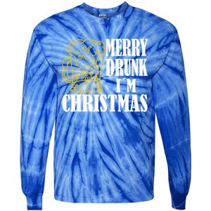 Merry Drunk I´M Christmas Beer Gift Tie-Dye Long Sleeve Shirt