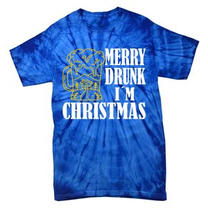 Merry Drunk I´M Christmas Beer Gift Tie-Dye T-Shirt