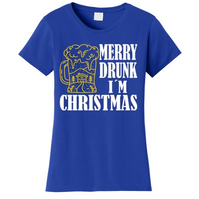 Merry Drunk I´M Christmas Beer Gift Women's T-Shirt