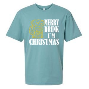 Merry Drunk I´M Christmas Beer Gift Sueded Cloud Jersey T-Shirt