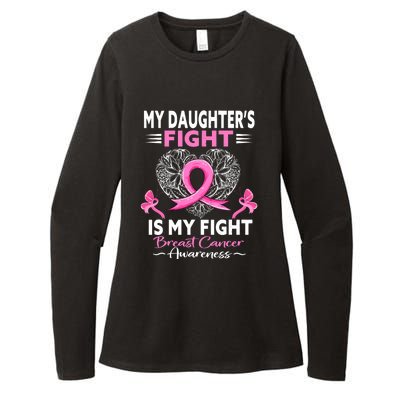 My Daughter Is A Survivor Breast Cancer Awareness Womens CVC Long Sleeve Shirt