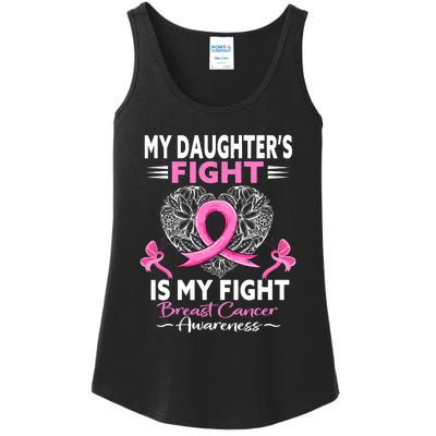 My Daughter Is A Survivor Breast Cancer Awareness Ladies Essential Tank