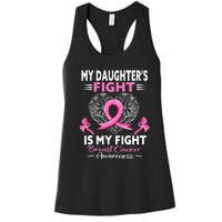 My Daughter Is A Survivor Breast Cancer Awareness Women's Racerback Tank