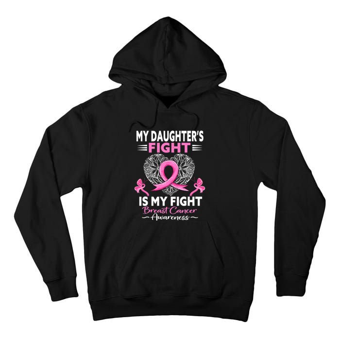 My Daughter Is A Survivor Breast Cancer Awareness Tall Hoodie