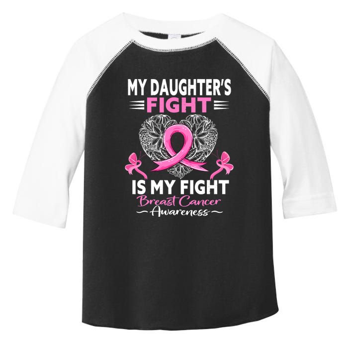 My Daughter Is A Survivor Breast Cancer Awareness Toddler Fine Jersey T-Shirt