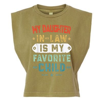 My Daughter In Law Is My Favorite Child Funny Family Gifts Garment-Dyed Women's Muscle Tee