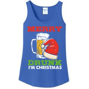 Merry Drunk I’M Christmas Funny Xmas Ing Pun Gift Ladies Essential Tank