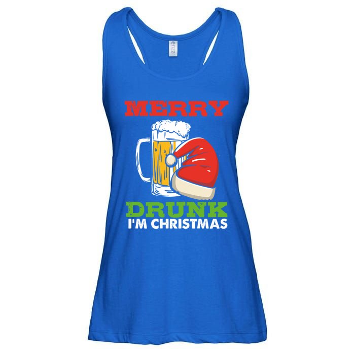 Merry Drunk I’M Christmas Funny Xmas Ing Pun Gift Ladies Essential Flowy Tank