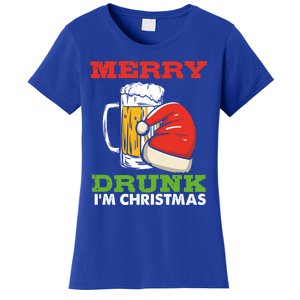 Merry Drunk I’M Christmas Funny Xmas Ing Pun Gift Women's T-Shirt