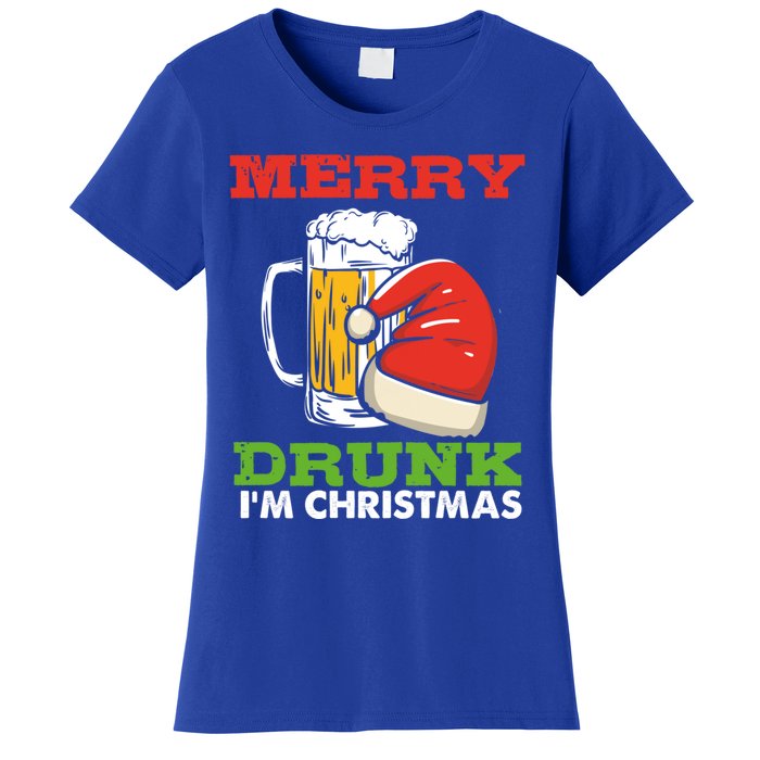 Merry Drunk I’M Christmas Funny Xmas Ing Pun Gift Women's T-Shirt