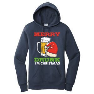 Merry Drunk I’M Christmas Funny Xmas Ing Pun Gift Women's Pullover Hoodie