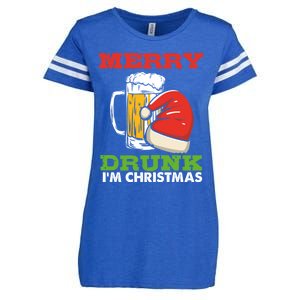 Merry Drunk I’M Christmas Funny Xmas Ing Pun Gift Enza Ladies Jersey Football T-Shirt