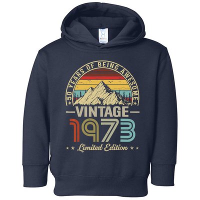 My Daughter Is 50 Years Old 1973 50th Birthday Gifts Long Toddler Hoodie