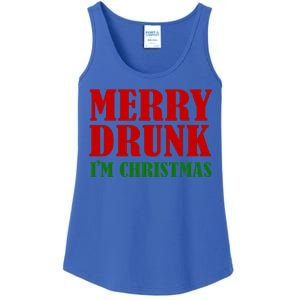 Merry Drunk IM Christmas Funny Ing Adult Jokes Gift Ladies Essential Tank