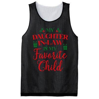 My Daughterinlaw Is My Favorite Child Lovely Christmas Mesh Reversible Basketball Jersey Tank