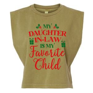 My Daughterinlaw Is My Favorite Child Lovely Christmas Garment-Dyed Women's Muscle Tee