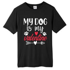 My Dog Is My Valentine Labrador Retriever Valentines Day Funny Gift Tall Fusion ChromaSoft Performance T-Shirt