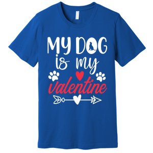 My Dog Is My Valentine Labrador Retriever Valentines Day Funny Gift Premium T-Shirt