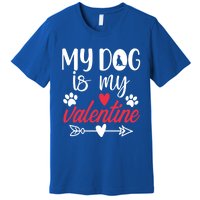 My Dog Is My Valentine Labrador Retriever Valentines Day Funny Gift Premium T-Shirt