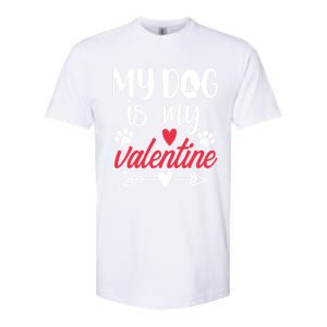 My Dog Is My Valentine Labrador Retriever Valentines Day Funny Gift Softstyle CVC T-Shirt