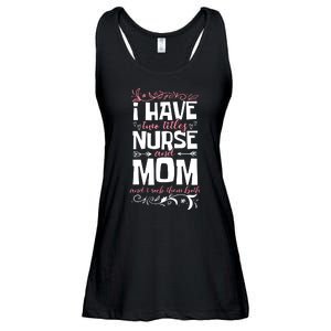 Mother's Day I Have Two Titles Nurse And Mom Gift Ladies Essential Flowy Tank