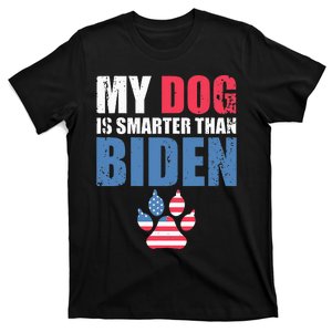 My Dog Is Smarter Than Your President Biden Funny AntiBiden T-Shirt