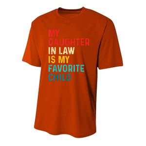 My Daughter In Law Is My Favorite Child Funny Family Youth Performance Sprint T-Shirt