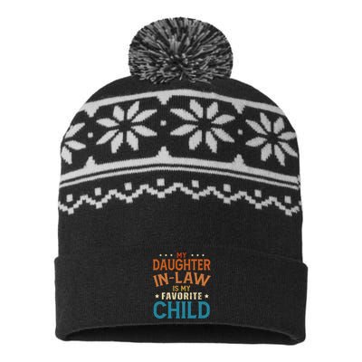 My Daughter In Law Is My Favorite Child Vintage USA-Made Snowflake Beanie