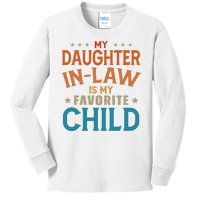 My Daughter In Law Is My Favorite Child Vintage Kids Long Sleeve Shirt