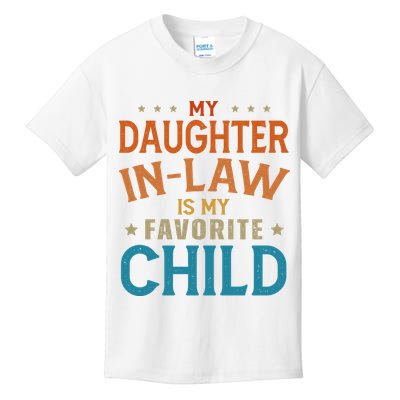 My Daughter In Law Is My Favorite Child Vintage Kids T-Shirt