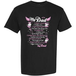 My Dad Is My Guardian Angel Daddy's Father's Memories Gift Garment-Dyed Heavyweight T-Shirt