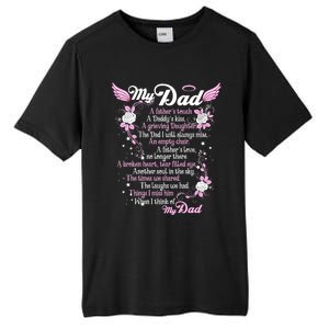 My Dad Is My Guardian Angel Daddy's Father's Memories Gift Tall Fusion ChromaSoft Performance T-Shirt