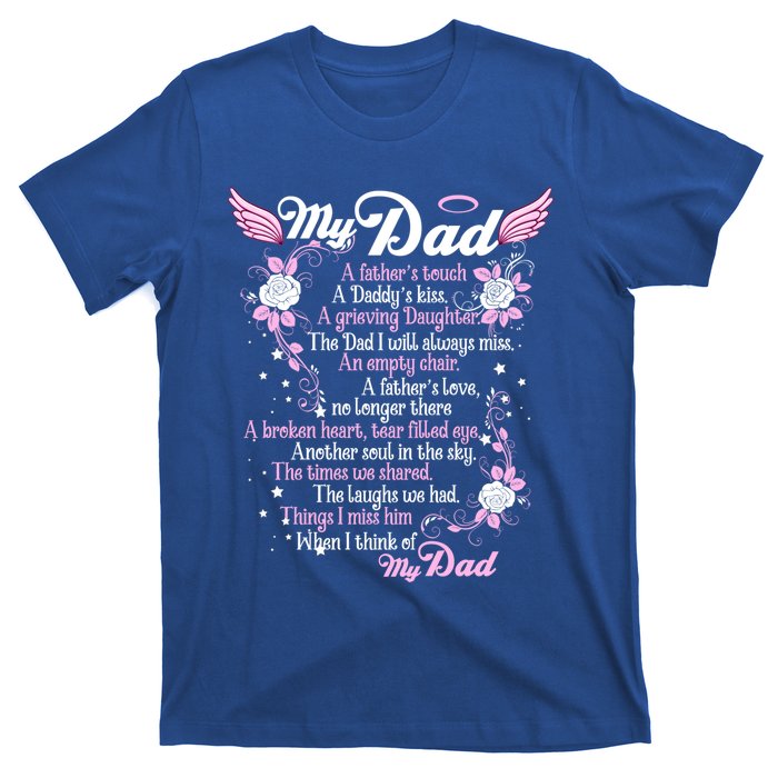 My Dad Is My Guardian Angel Daddy's Father's Memories Gift T-Shirt