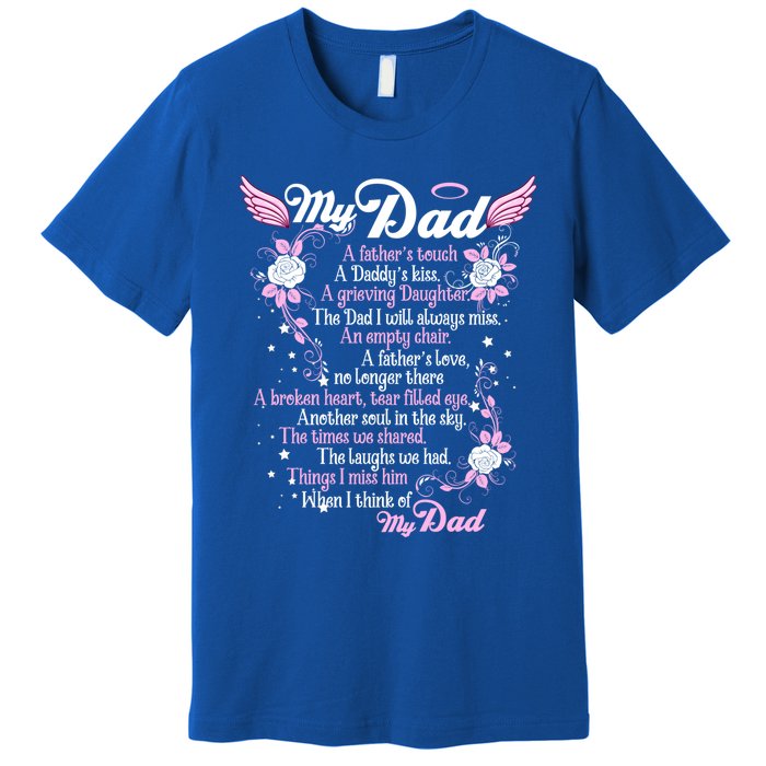 My Dad Is My Guardian Angel Daddy's Father's Memories Gift Premium T-Shirt