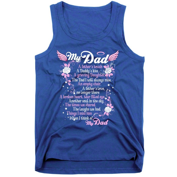 My Dad Is My Guardian Angel Daddy's Father's Memories Gift Tank Top