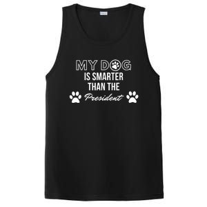 My Dog Is Smarter Than The President. Funny Political Design PosiCharge Competitor Tank