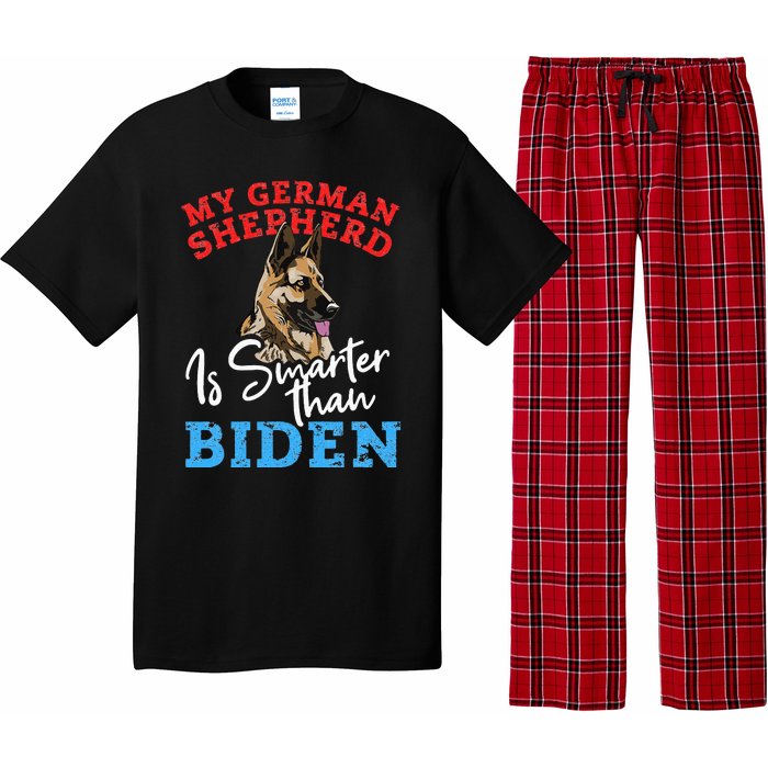 My Dog Is Smarter Than Your President Biden GERMAN SHEPHERD  Pajama Set