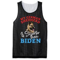 My Dog Is Smarter Than Your President Biden GERMAN SHEPHERD  Mesh Reversible Basketball Jersey Tank