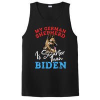 My Dog Is Smarter Than Your President Biden GERMAN SHEPHERD  PosiCharge Competitor Tank