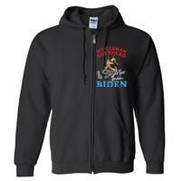 My Dog Is Smarter Than Your President Biden GERMAN SHEPHERD  Full Zip Hoodie